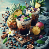 Summer Breeze Tropical Pineapple Blueberry Flavored Coffee
